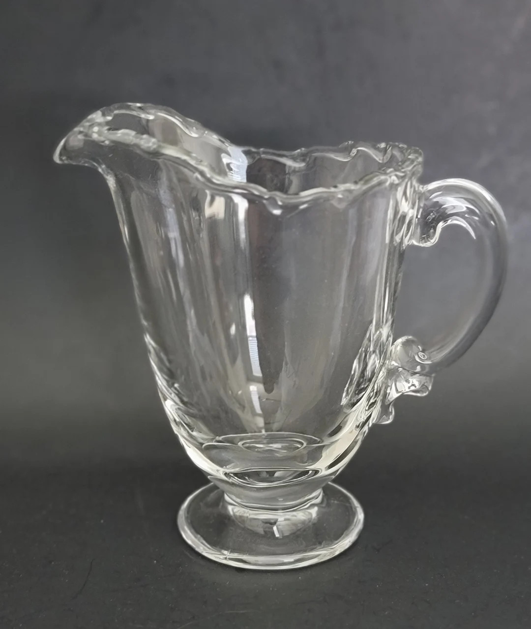 Fostoria Century Pressed Clear Glass Footed Milk Pitcher - Etsy | Etsy (US)
