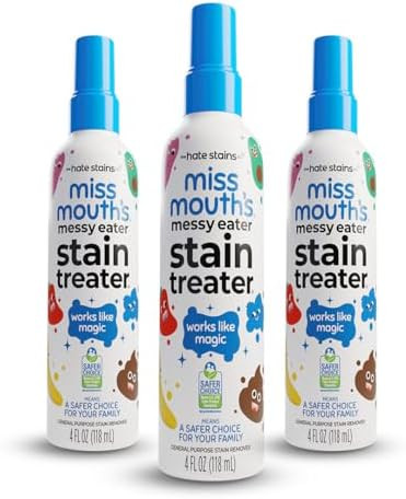 Miss Mouth's Messy Eater Stain Treater Spray - 4oz 3 Pack Stain Remover - Newborn & Baby Essentia... | Amazon (US)