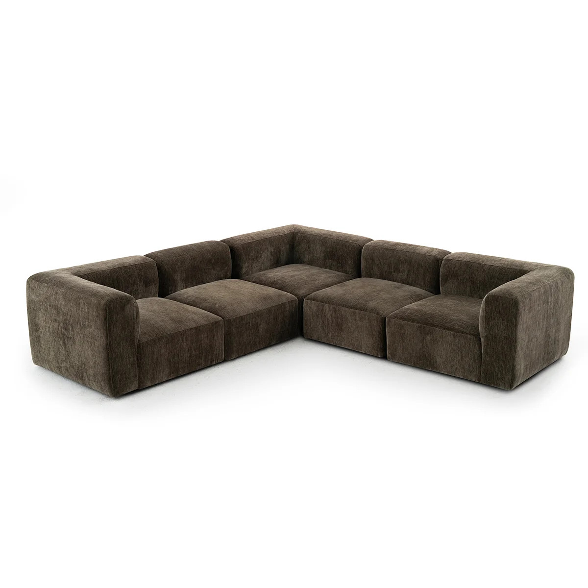 Confesor Chenille Modern L-Shaped Sectional Sofa | Wayfair North America