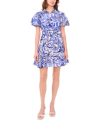 Women's Collared Neck Shirt Dress | Macy's