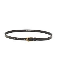 Most Wanted Leather Basic Skinny Belt With Simple Equestrian Buckle | TJ Maxx