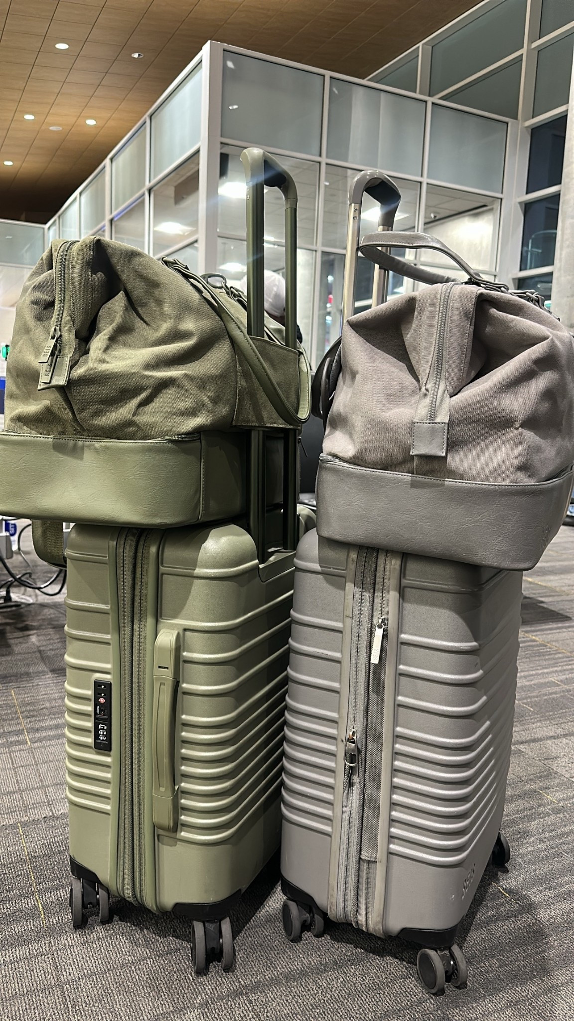 Beis carry on and matching weekender bag.

#LTKTravel