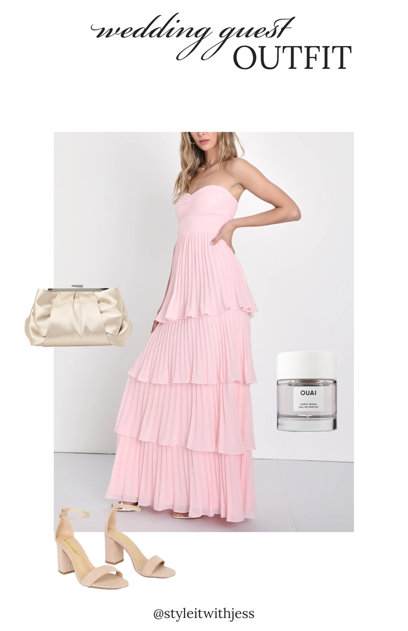 open lace back dress Blush Pink Floral Long Formal Prom Evening Dress Custom Size / Blush Pink