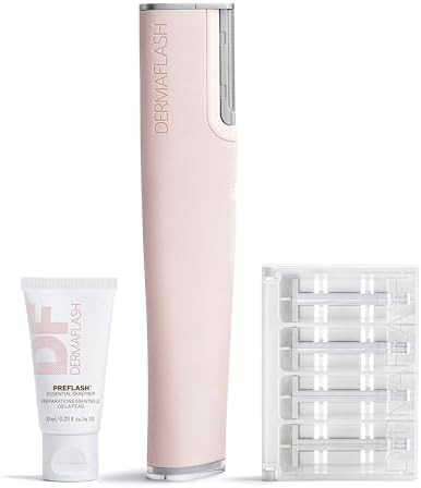 DERMAFLASH LUXE+ Sonic Dermaplaning Tool for Face Peach Fuzz Removal, Anti-Aging and Exfoliation | Amazon (US)