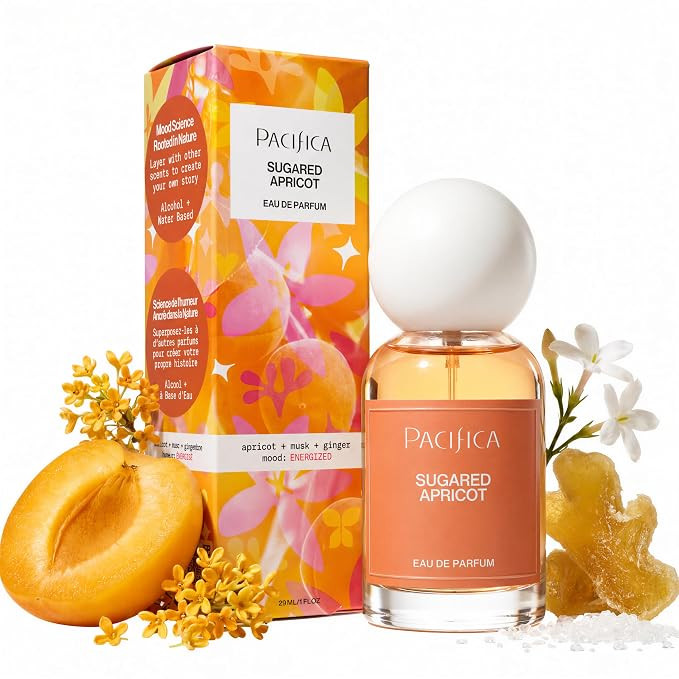 Pacifica Sugared Apricot Perfume for Women – Sweet Fruity Floral Eau de Parfum with Apricot Pea... | Amazon (US)