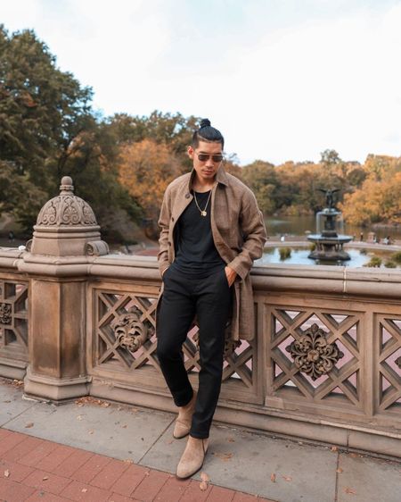 Men’s fall style. Pair an all black outfit with a brown pattern Mac coat and suede Chelsea boots  

#LTKSeasonal #LTKmens #LTKstyletip