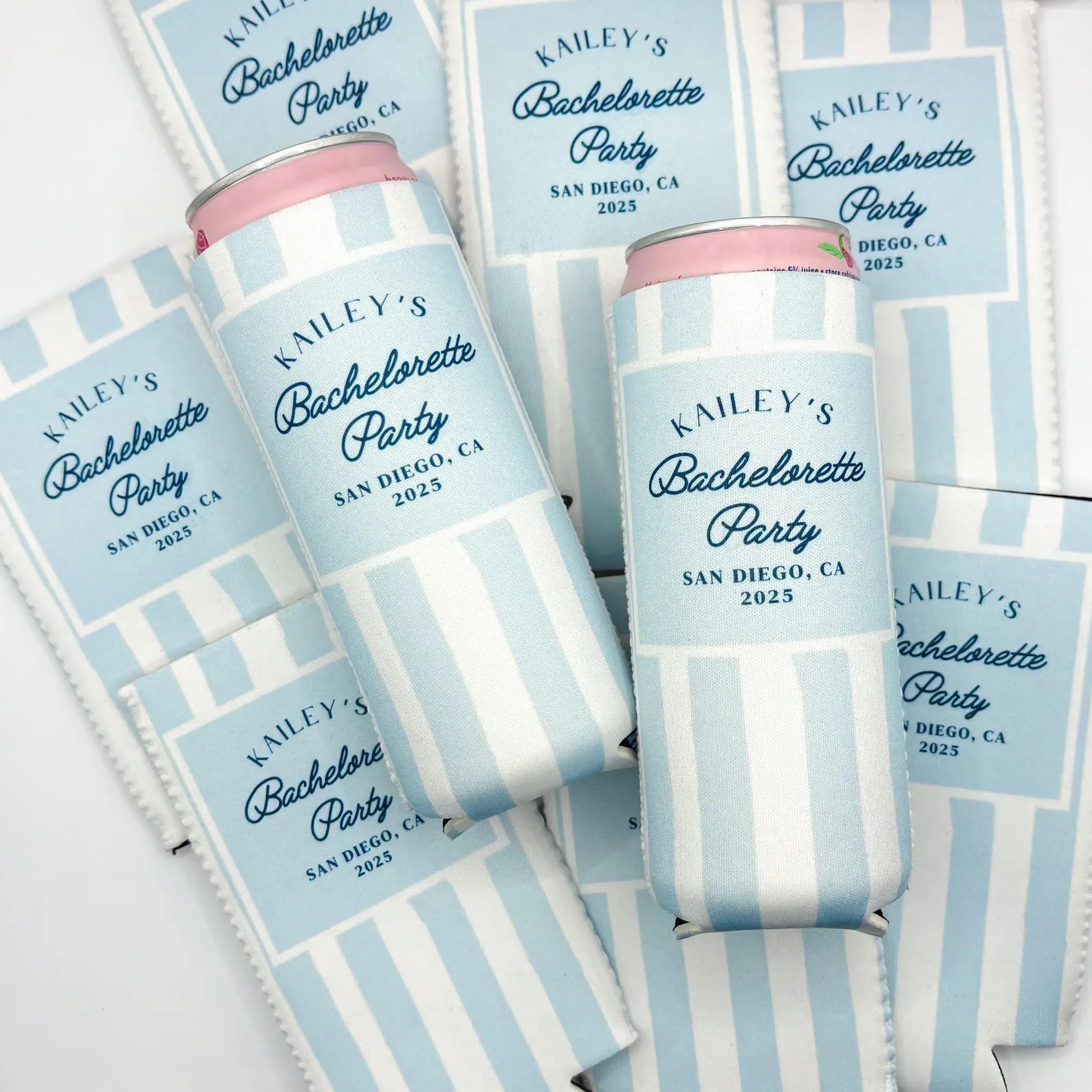 Personalized Coastal Bachelorette Can Cooler | Custom Can Cooler | Beach Bachelorette Party | Coa... | Etsy (Global)