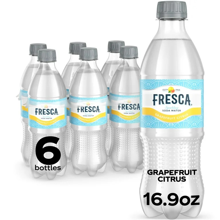 Fresca Citrus Soda Pop, 16.9 fl oz, 6 Pack Bottles | Walmart (US)