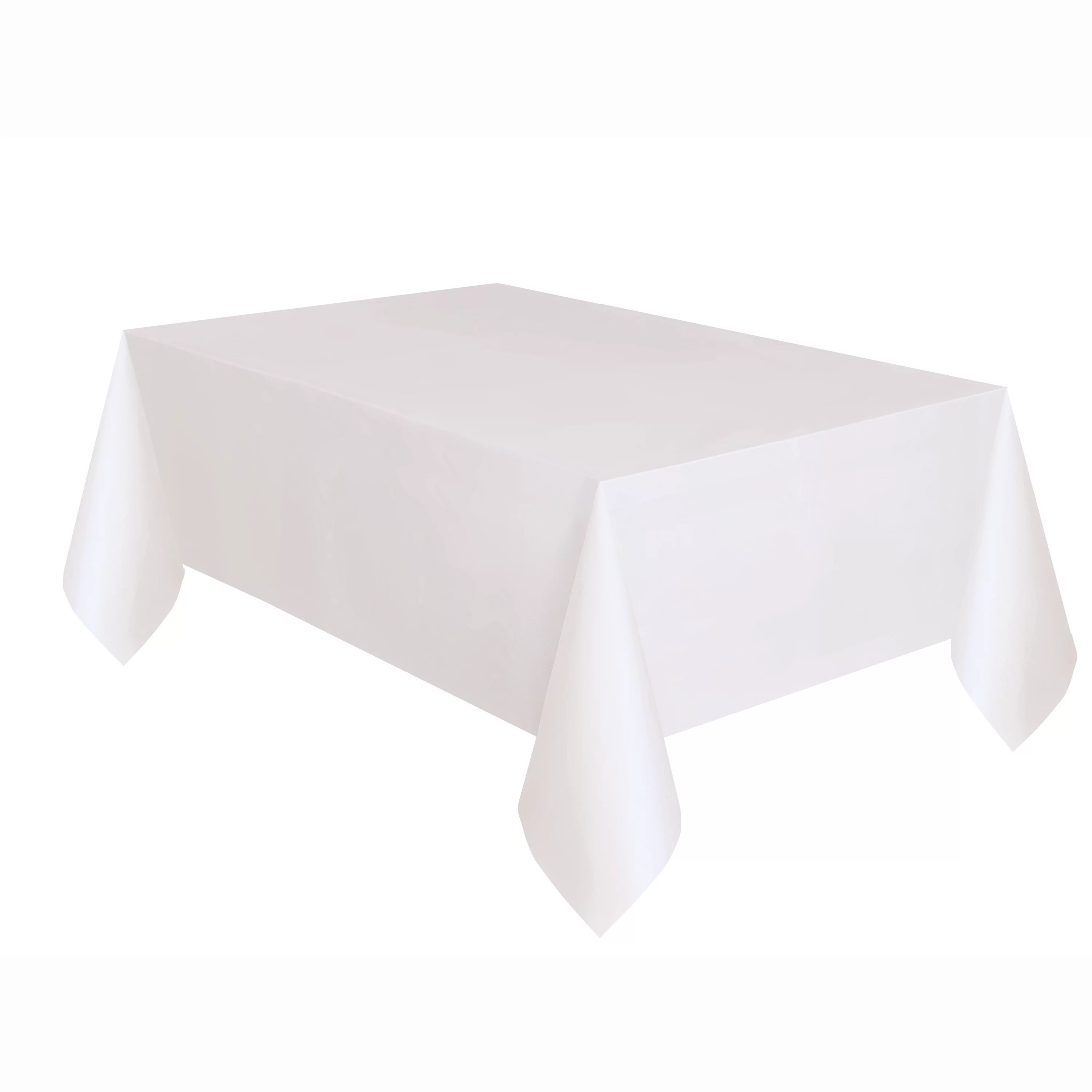 Way to Celebrate! White Plastic Party Tablecloth, 108in x 54in | Walmart (US)
