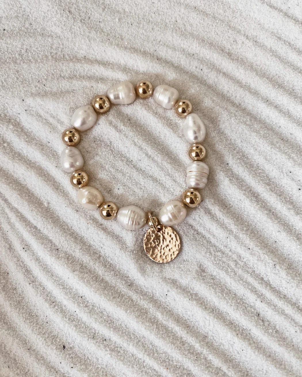 Fresh Water Pearl BraceletWith Coin | Stylin by Aylin