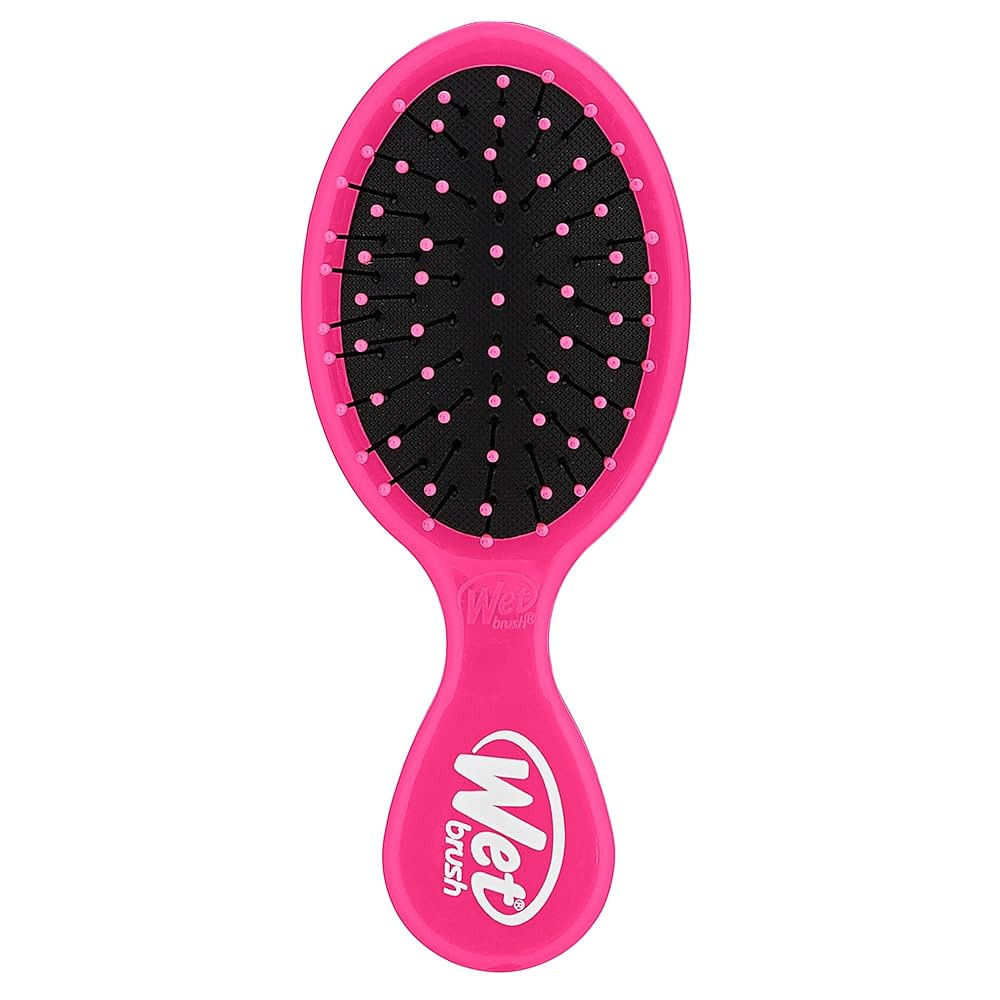 Wet Brush Mini Detangler Hair Brush, Pink, Detangling Travel Hairbrush, Ultra-Soft IntelliFlex Br... | Amazon (US)