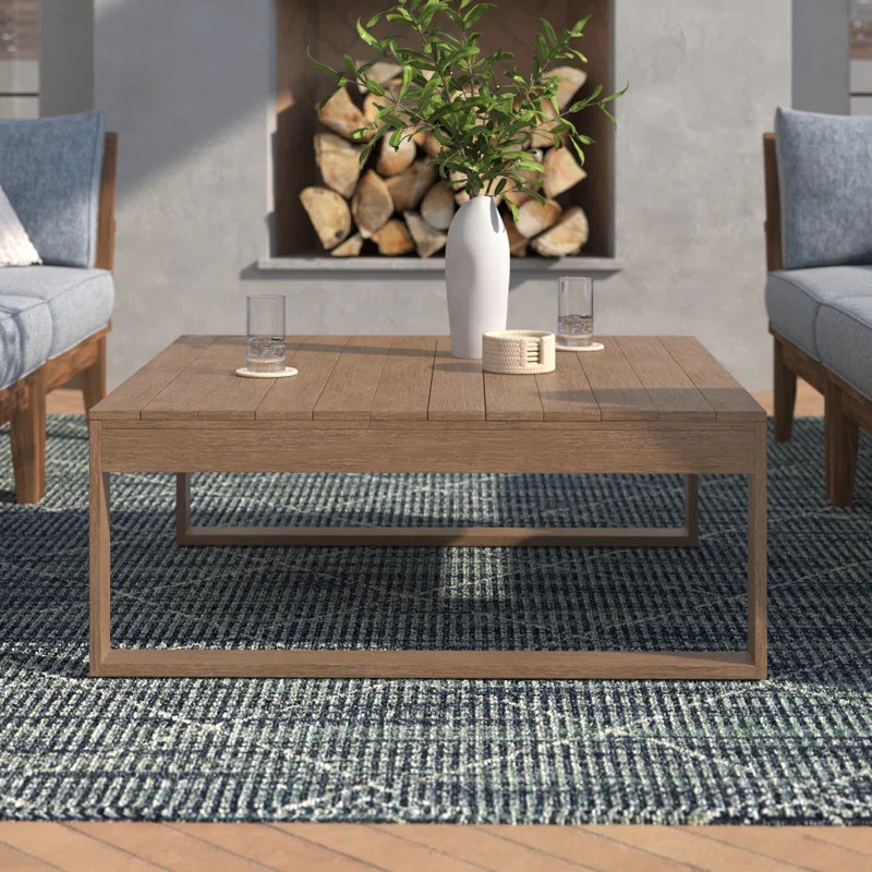 Gavina Eucalyptus Outdoor Coffee Table | Wayfair North America