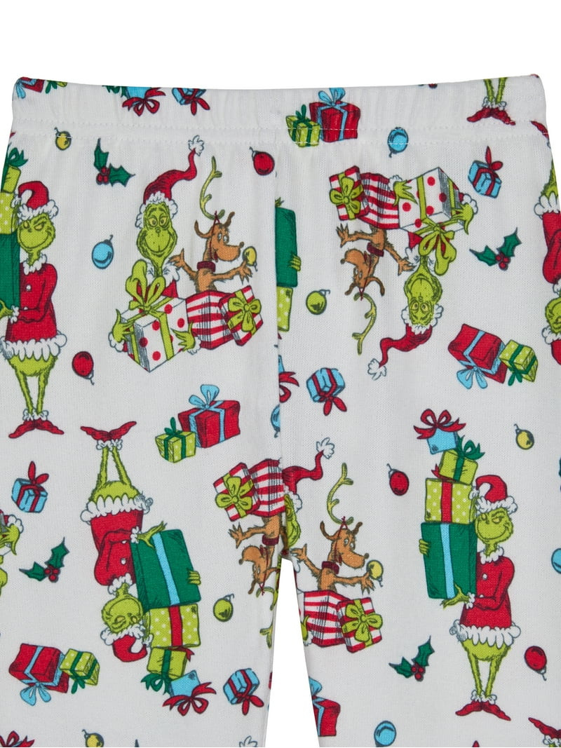 Grinch Toddler Long Sleeve Top and Pants Pajama Set, 2-Piece, Sizes 12M-5T | Walmart (US)
