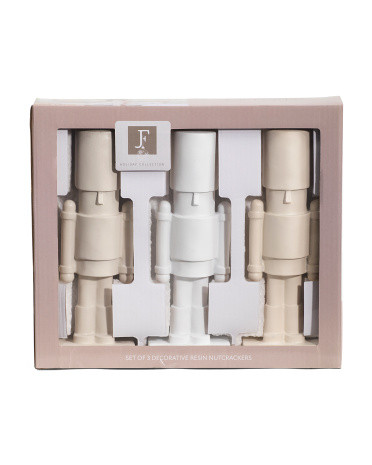 3pk 8in Resin Nutcrackers | TJ Maxx