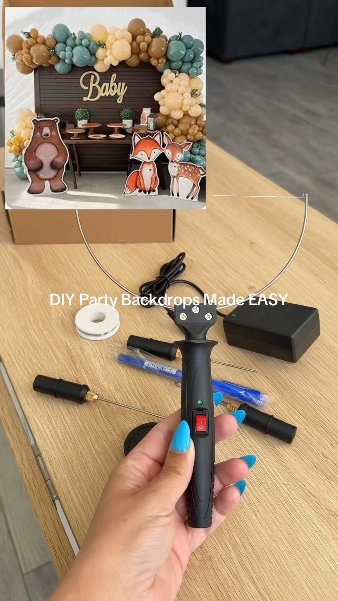DIY party decor just got so much easier with this foam cutter set #party #partydecor #birthday #birthdaydecor