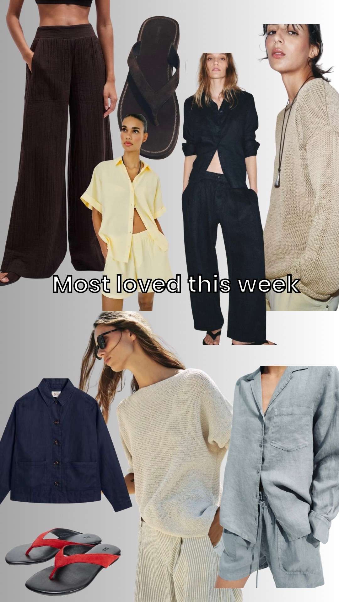 The pieces you’ve loved most this week. Great co ords, summer knits, fabulous footwear and wide leg cheesecloth x

#LTKsummer #LTKstyletip #LTKover50style