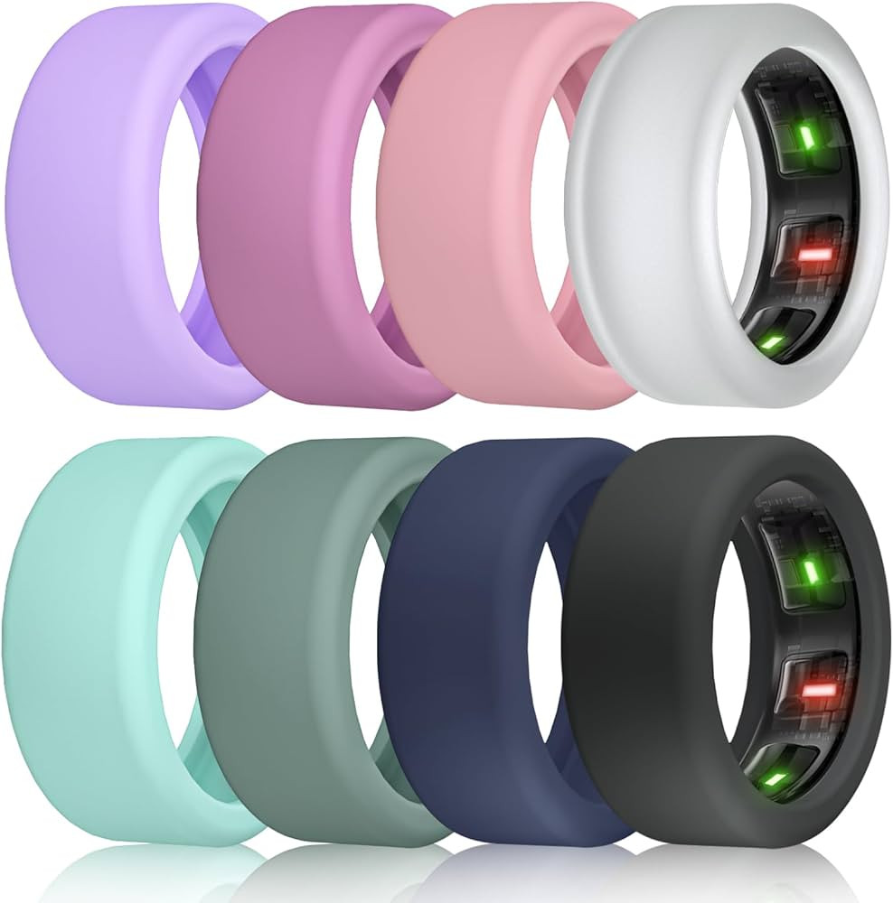 NewJourney 8 Pack Cover Compatible with UltraHuman Ring AIR, Oura Ring Gen 4/3, Anti Scratch Elas... | Amazon (US)