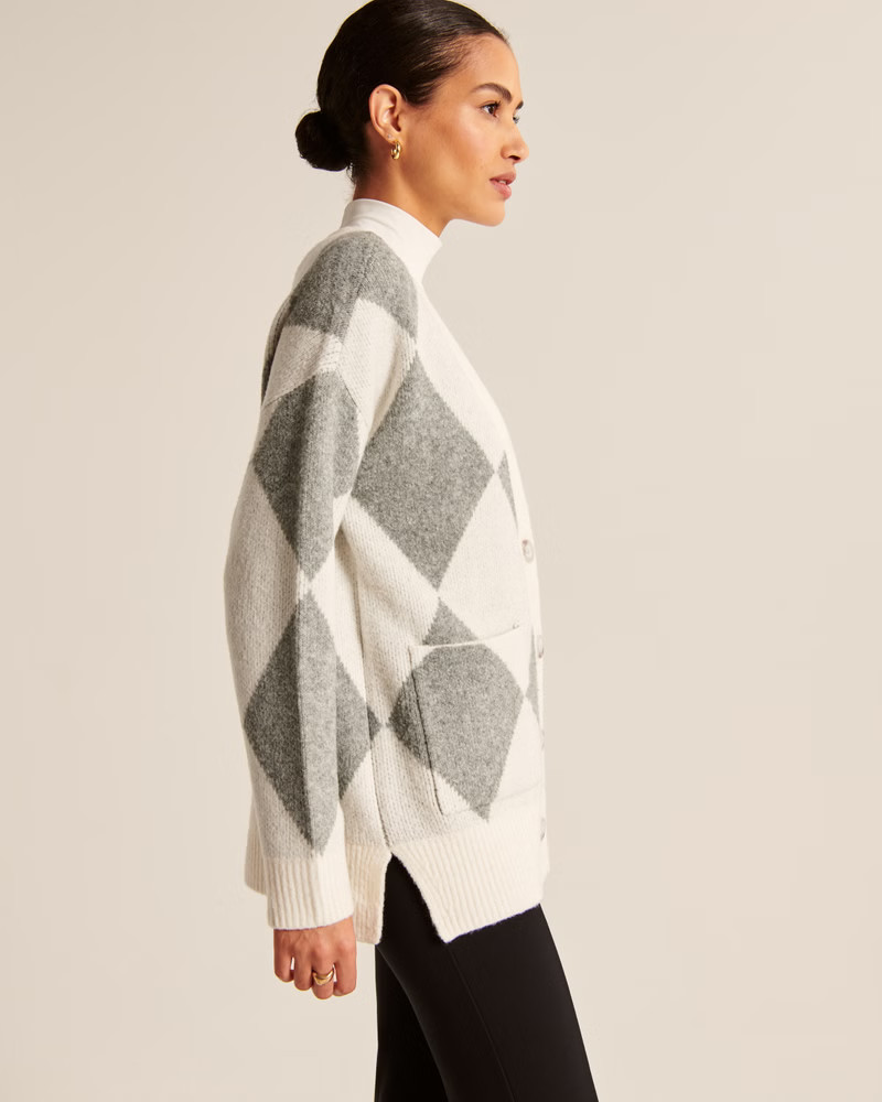Fluffy Oversized Cardigan | Abercrombie & Fitch (US)