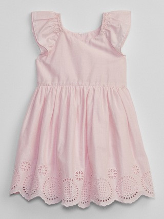 babyGap Flutter Eyelet Dress | Gap Factory
