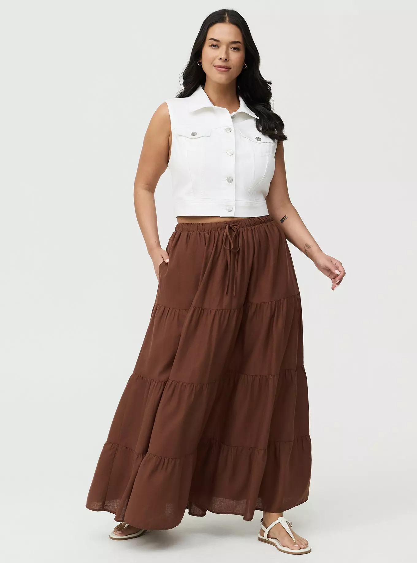 Tiered Maxi Skirt | Torrid (US & Canada)