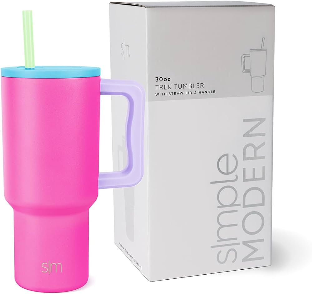 Simple Modern 30 oz Tumbler with Handle and Straw Lid | Insulated Cup Reusable Stainless Steel Wa... | Amazon (US)