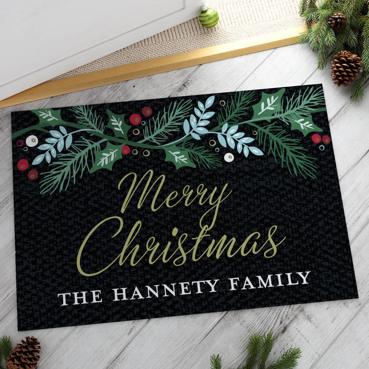 Cebrin Non-Slip Christmas Outdoor Doormat | Wayfair North America