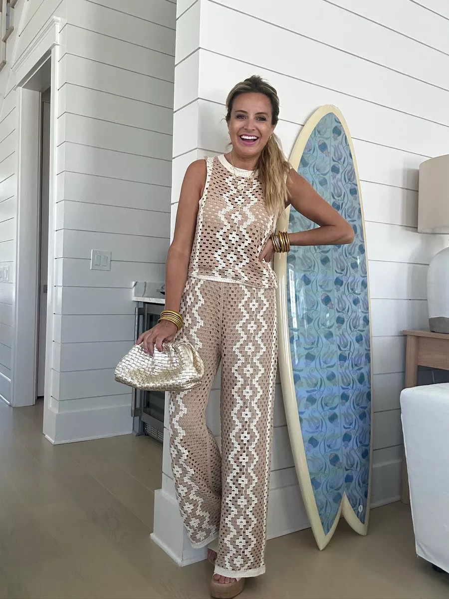 OBSESSED with this crochet style fit! Catch me in this for all the summer travels. Wearing XS. 

 #LTKSummerEdit #LTKSeasonal #LTKStyleTip