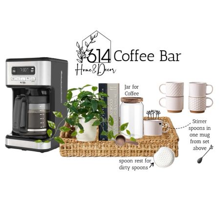 A perfect & simple coffee bar nook for your kitchen! 

#LTKhome #LTKfindsunder50 #LTKstyletip