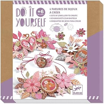 DJECO Delicate Medallions DIY Paper Jewelry Craft Kit, Multicolor | Amazon (US)