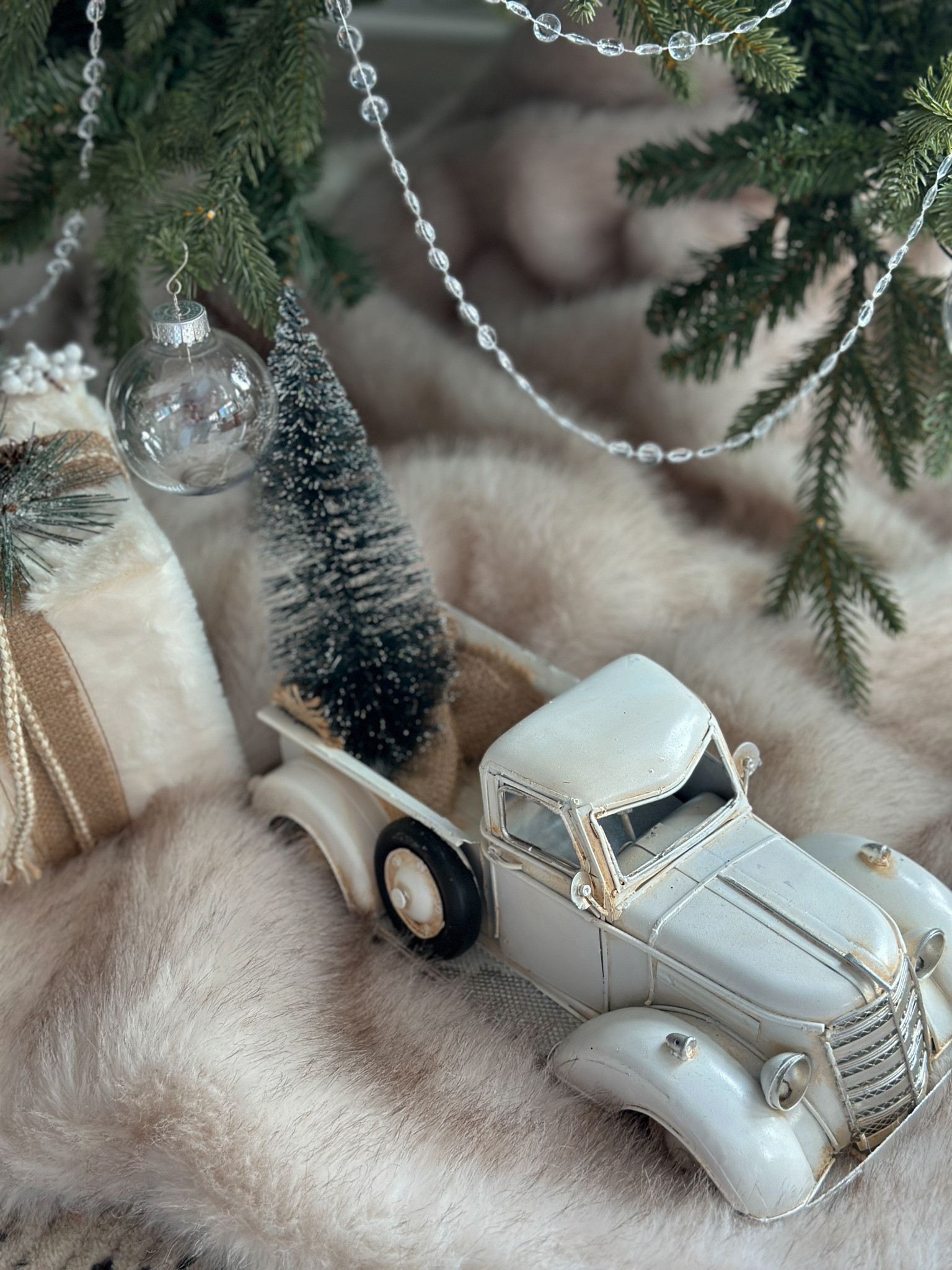 Such a cute decor truck under our Tree! 
•
Shop my products && Follow me on Instagram at @nardinemarie for more Christmas finds! 

#LTKCyberWeek #LTKSeasonal #LTKfindsunder100