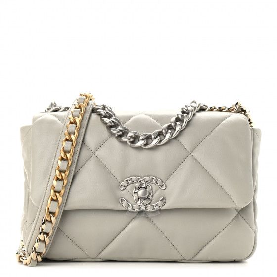 CHANEL

Lambskin Quilted Medium Chanel 19 Flap Grey | Fashionphile