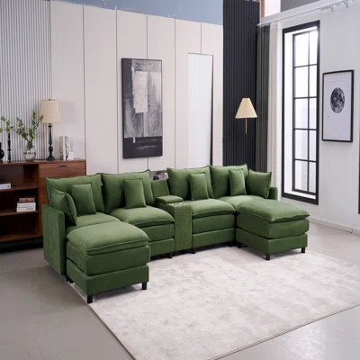 Piece Upholstered Sectional,Sectional Sofa Couch,4 Seat Sectional Couches | Wayfair North America