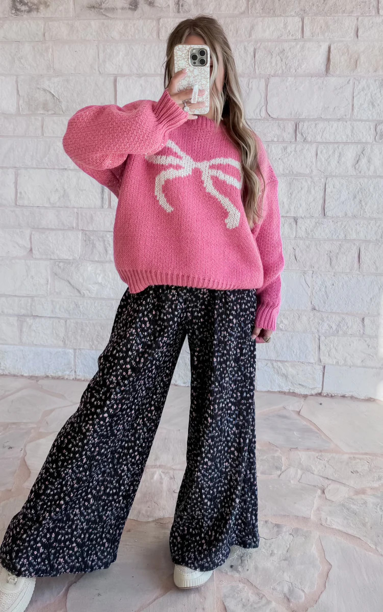 Pink Ribbon Sweater | CK Squared Boutique