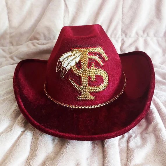 COLLEGE-FLORIDA STATE Sparkle and Bling Cowboy Hat - Etsy | Etsy (US)