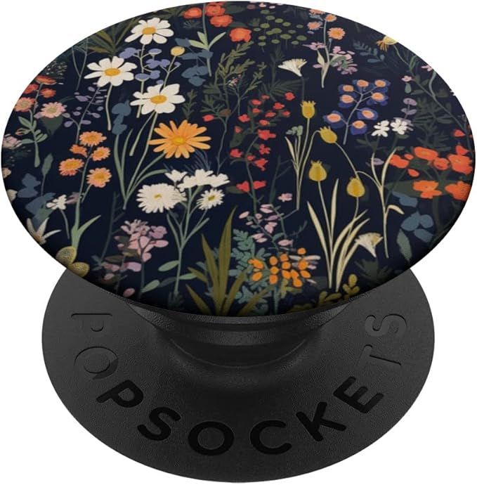 Wildflower Watercolor Flowers Design Floral Garden for Women PopSockets Standard PopGrip | Amazon (US)