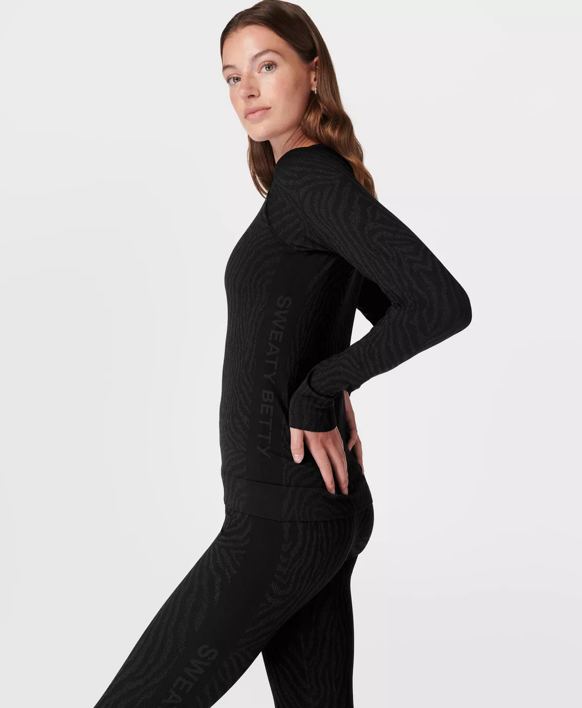 Animal Crew Neck Base Layer Top | Sweaty Betty UK