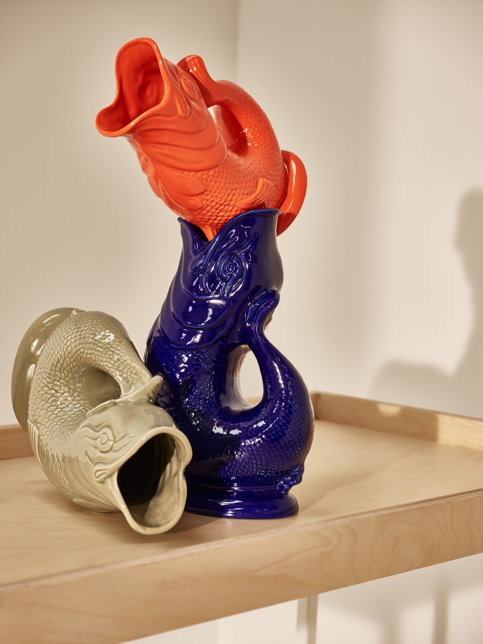 Green Ceramic Gluggle Jug Extra Large | Oliver Bonas | Oliver Bonas (Global)