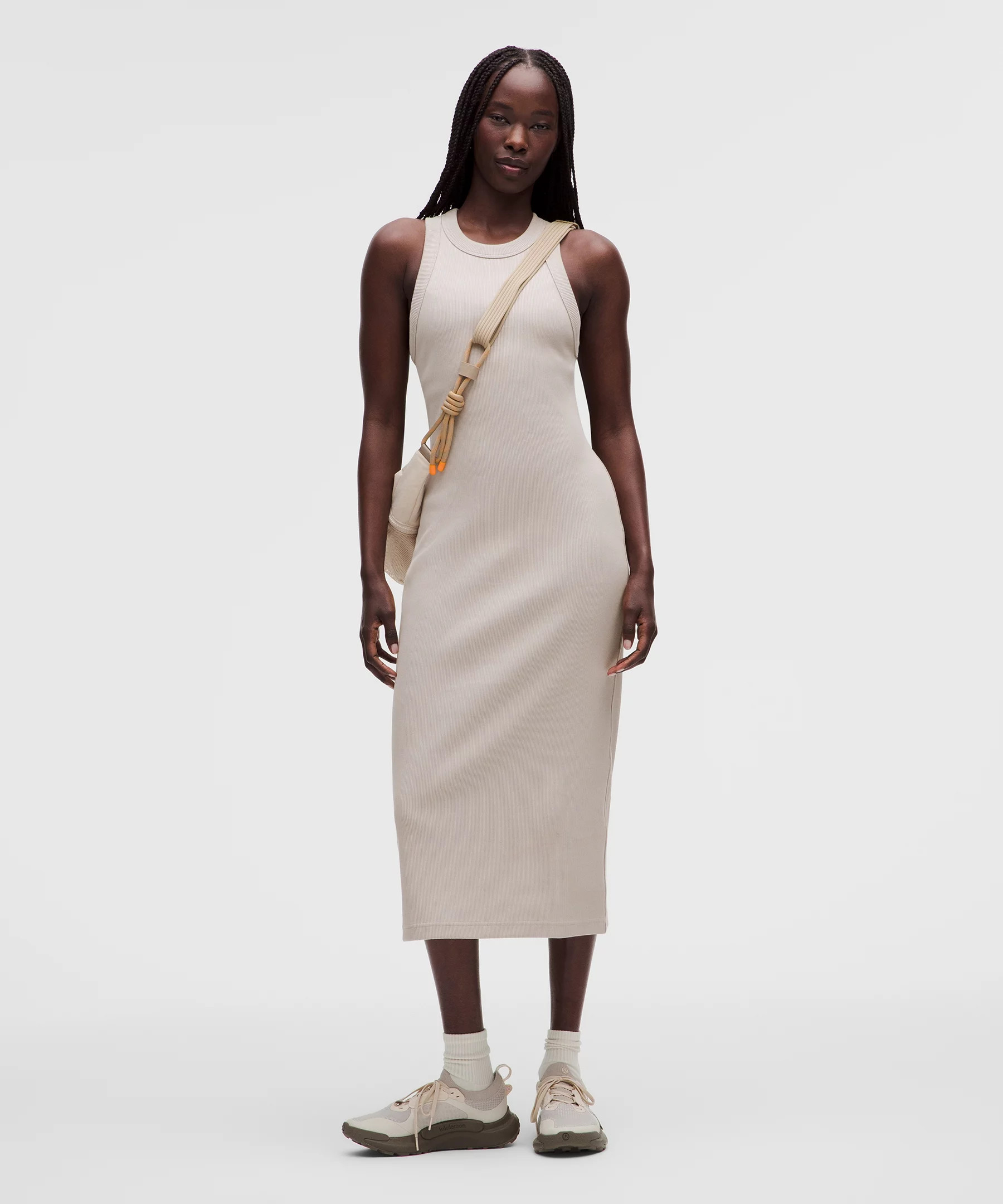 Ribbed Heavyweight Cotton Midi Dress | lululemon (CA)