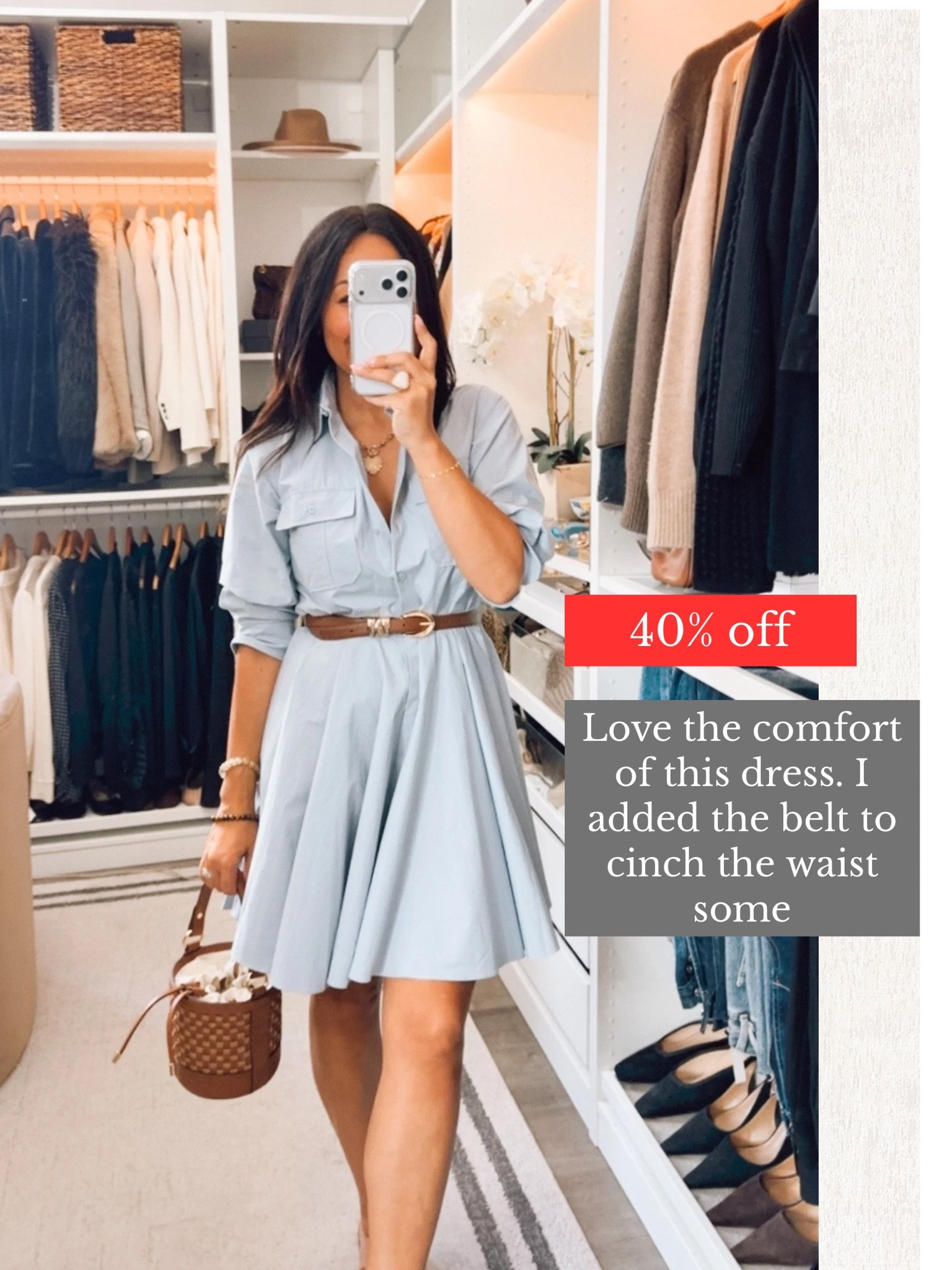 Zara dress now on sale! Has a relaxed fit, I’m wearing a small used the belt to cinch the waist

#LTKootd #LTKOver40 #LTKSeasonal
