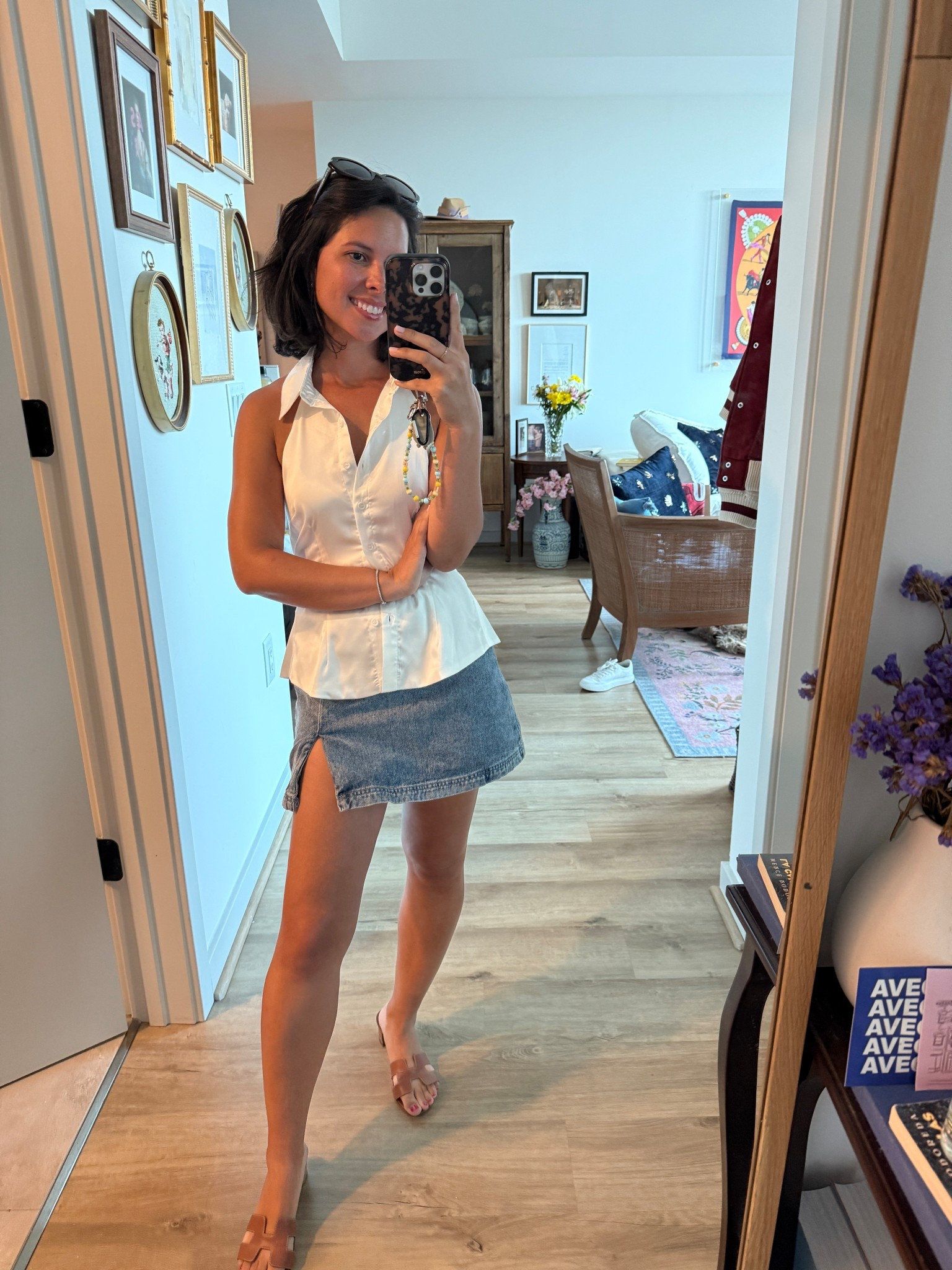 Summer date outfit, casual date outfit, summer dinner outfit, brunch outfit, revolve, jean skirt, sleeveless button up

#LTKPetite #LTKStyleTip #LTKFindsUnder100