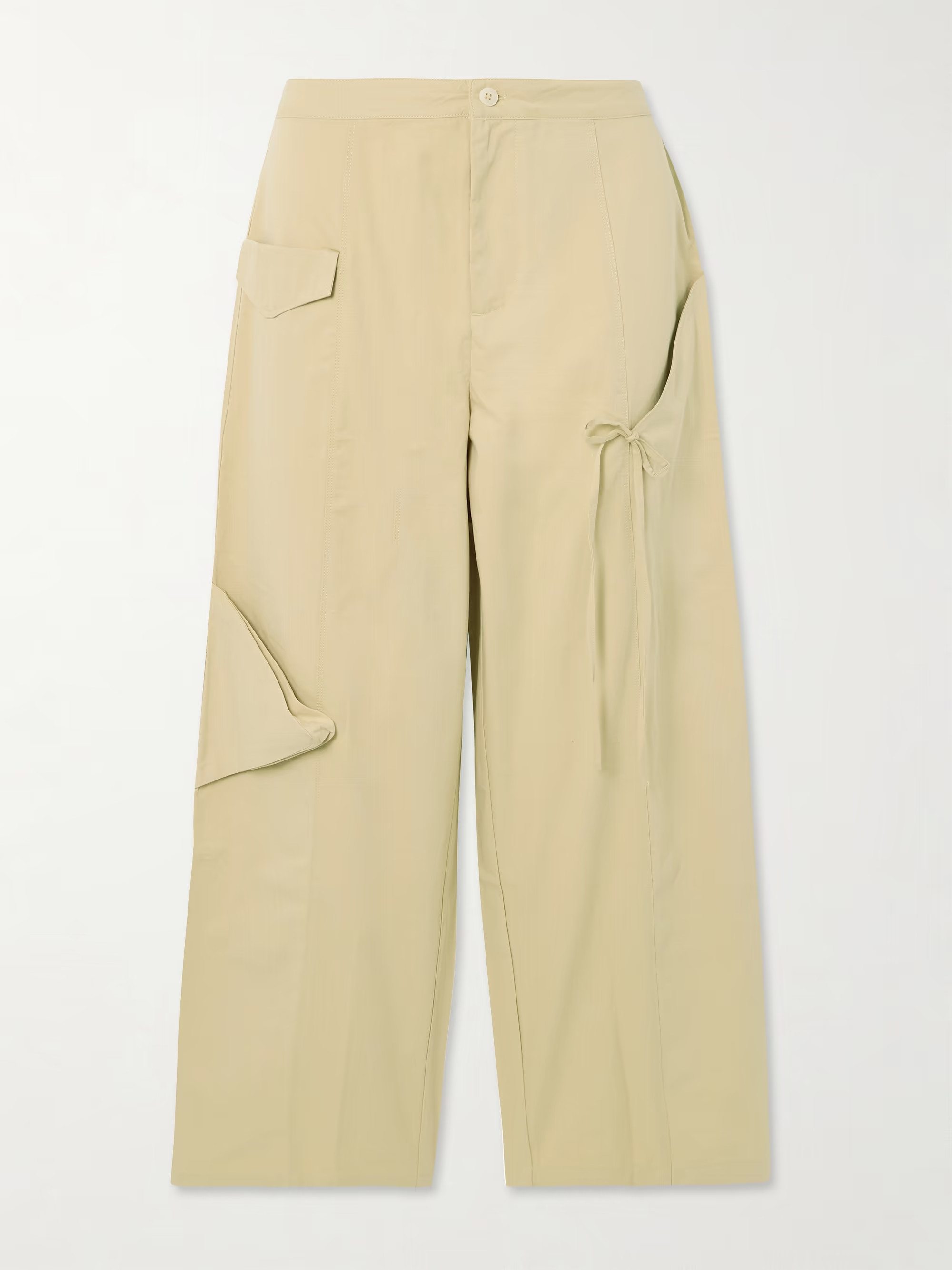 Pocket embellished organic cotton-twill pants | NET-A-PORTER (UK & EU)