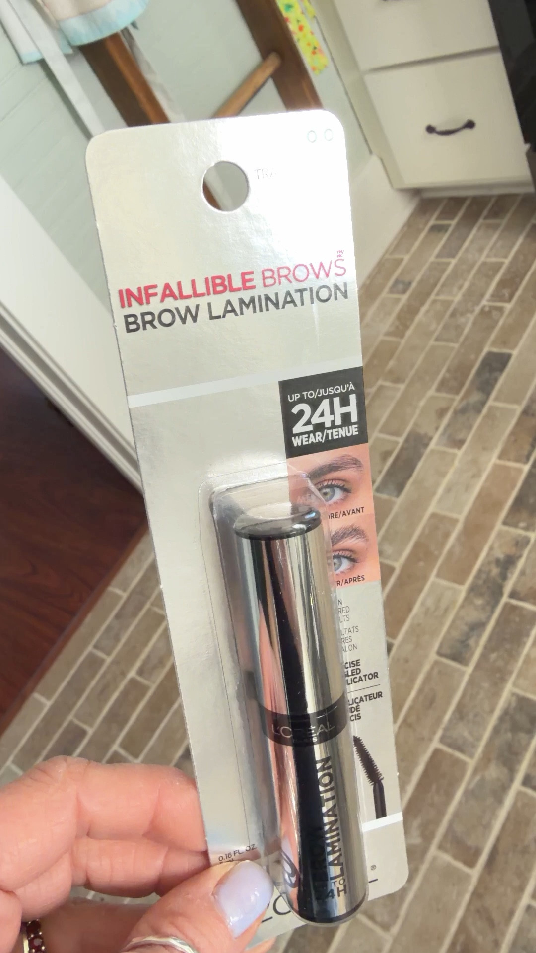 Opening a new tube of L’Oréal Brow Lamination.  This really holds my brows in place. My mature brows are unruly. Poking out all over the place  

#LTKOver40 #LTKBeauty