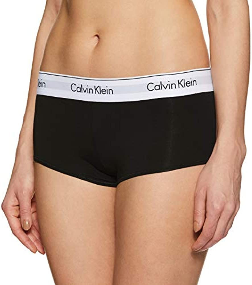 Amazon.com: Calvin Klein Women's Regular Modern Cotton Boyshort Panty, Black, Medium : Clothing, ... | Amazon (US)