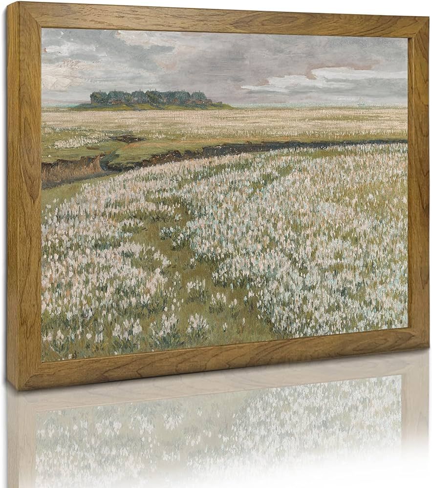 Spring Meadow Wall Art - Vintage Landscape Print， Framed Canvas Prints Wall Art Home Decor - Vi... | Amazon (CA)