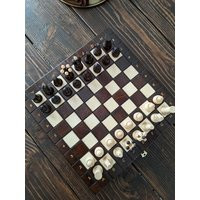 Wooden Chess Game | Etsy (US)