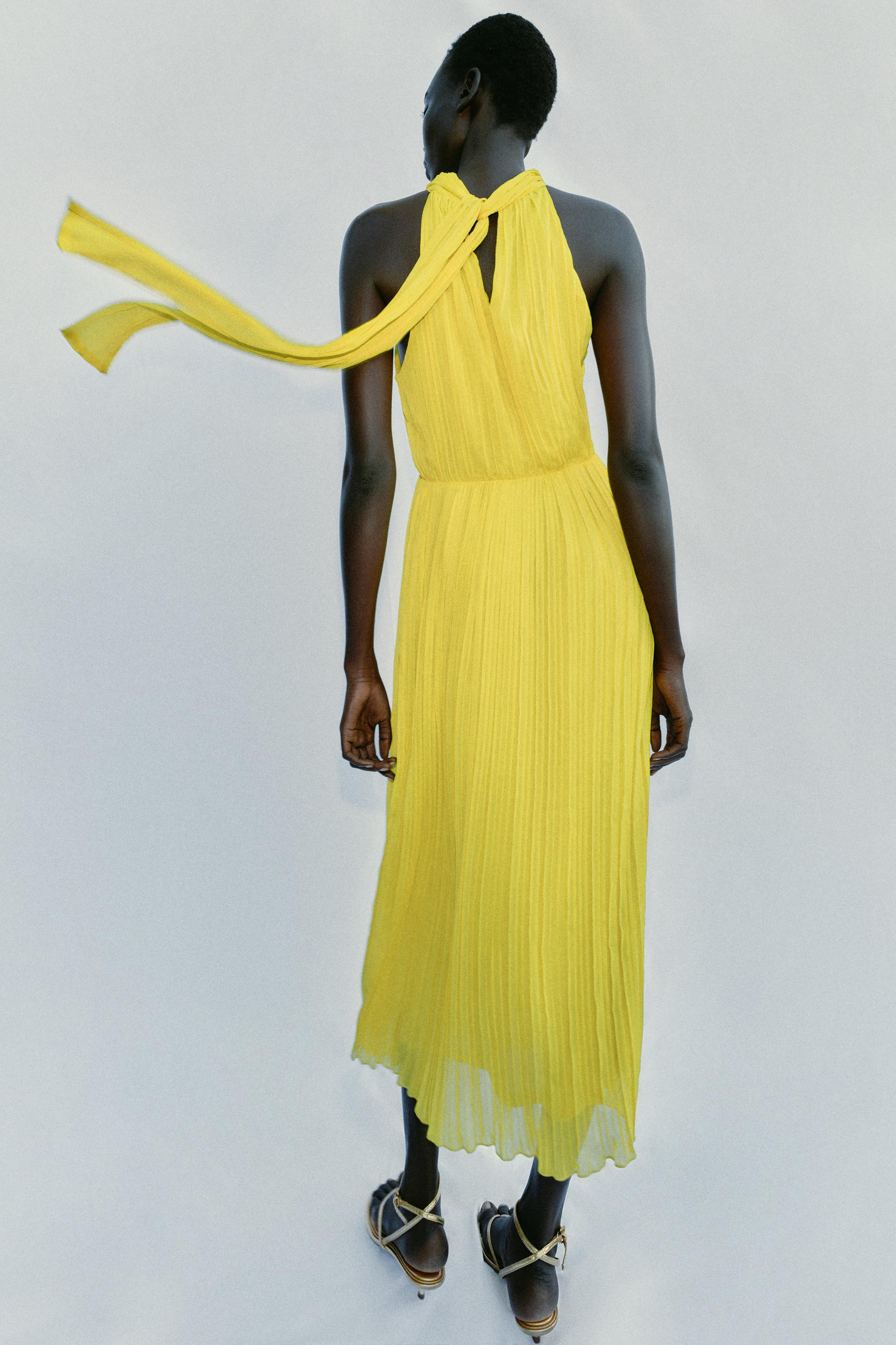 PLEATED MIDI DRESS | Zara UK