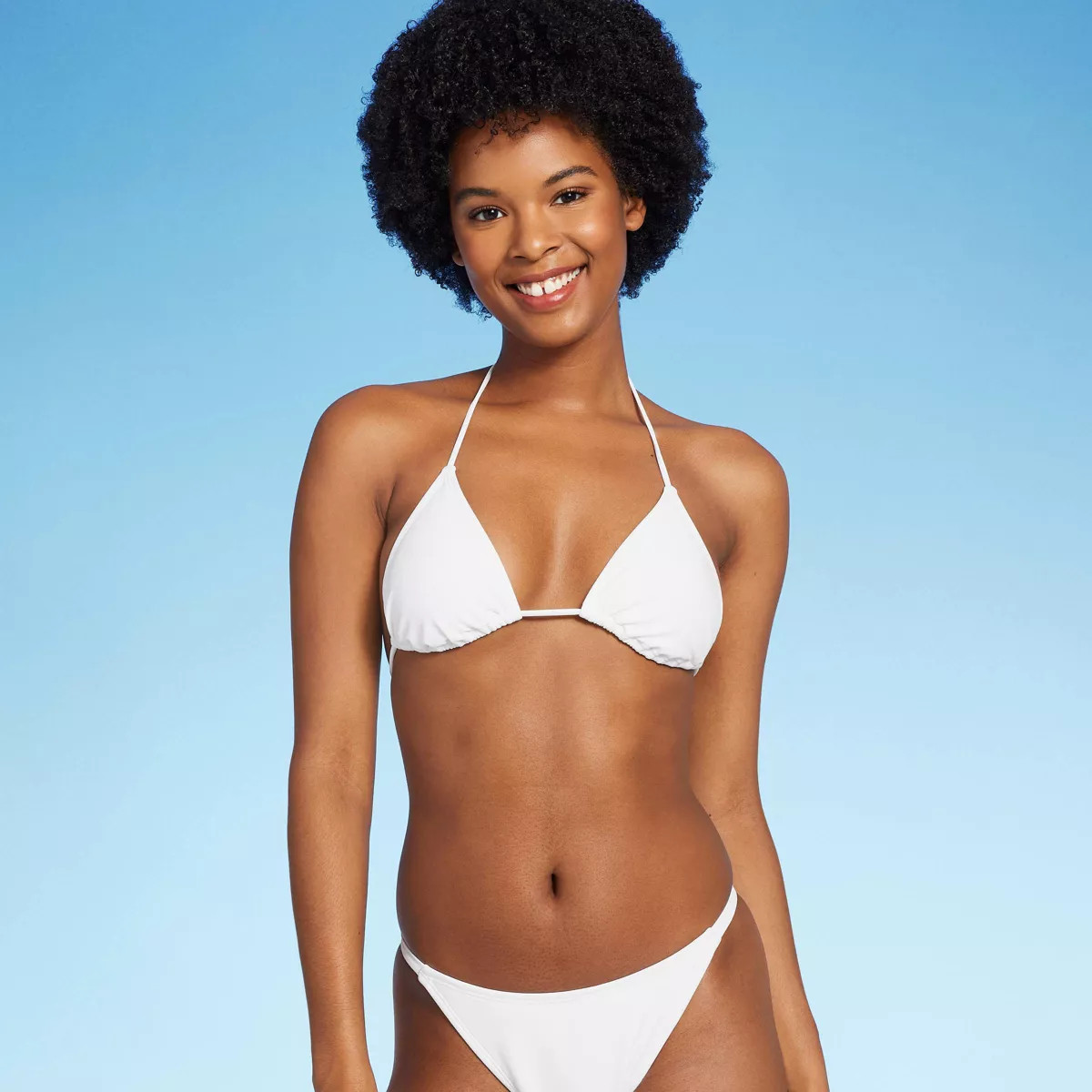 Women's Thin Strap Triangle Bikini Top - Wild Fable™ | Target