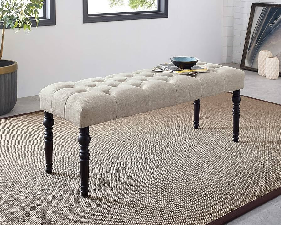 Elegant Fabric Tufted Dining Bench,Loveseat,Bed Benchs - Perfect for Dining Table, Kitchen,Entryw... | Amazon (US)