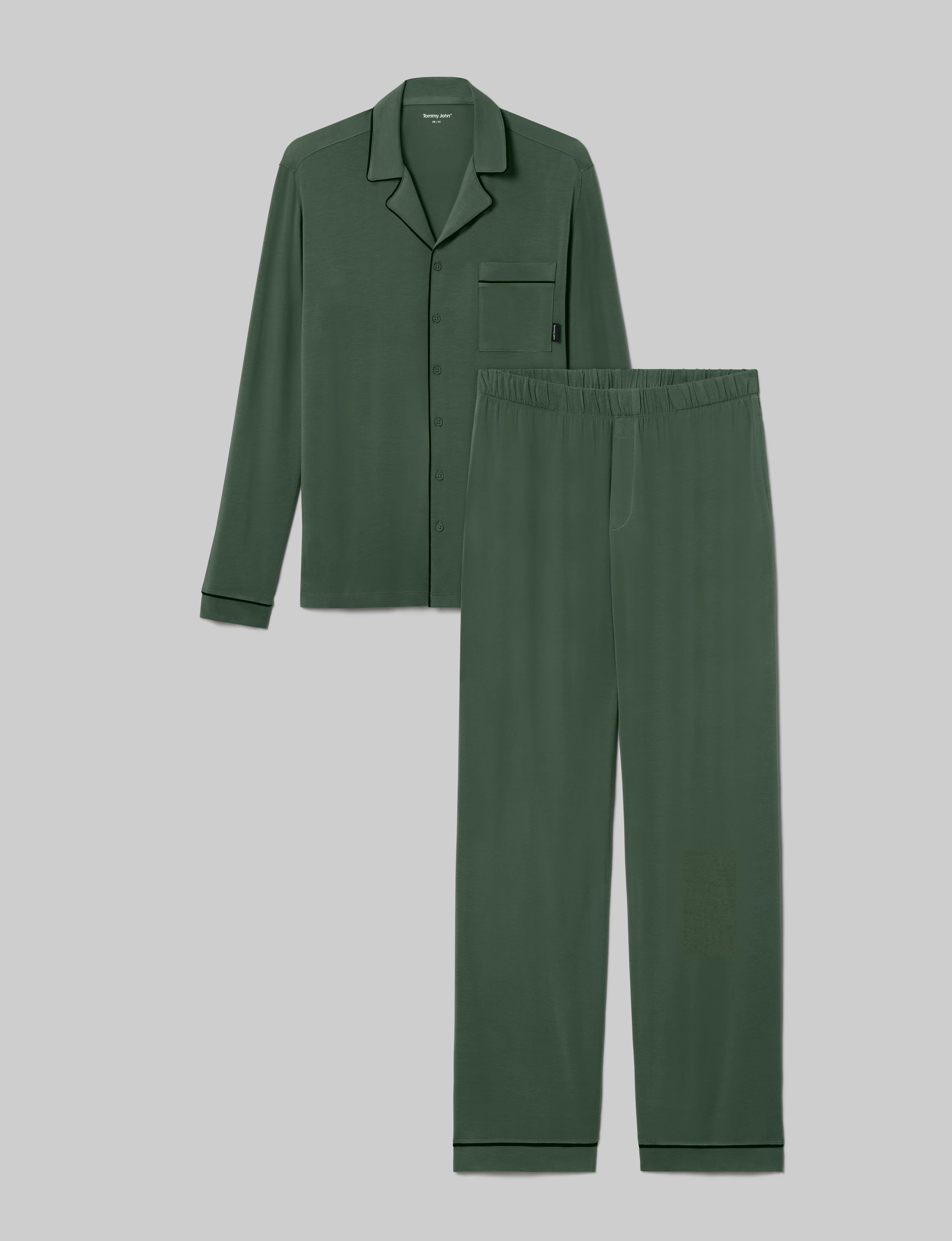 Downtime Long Sleeve Pajama Top & Pant Set | Tommy John