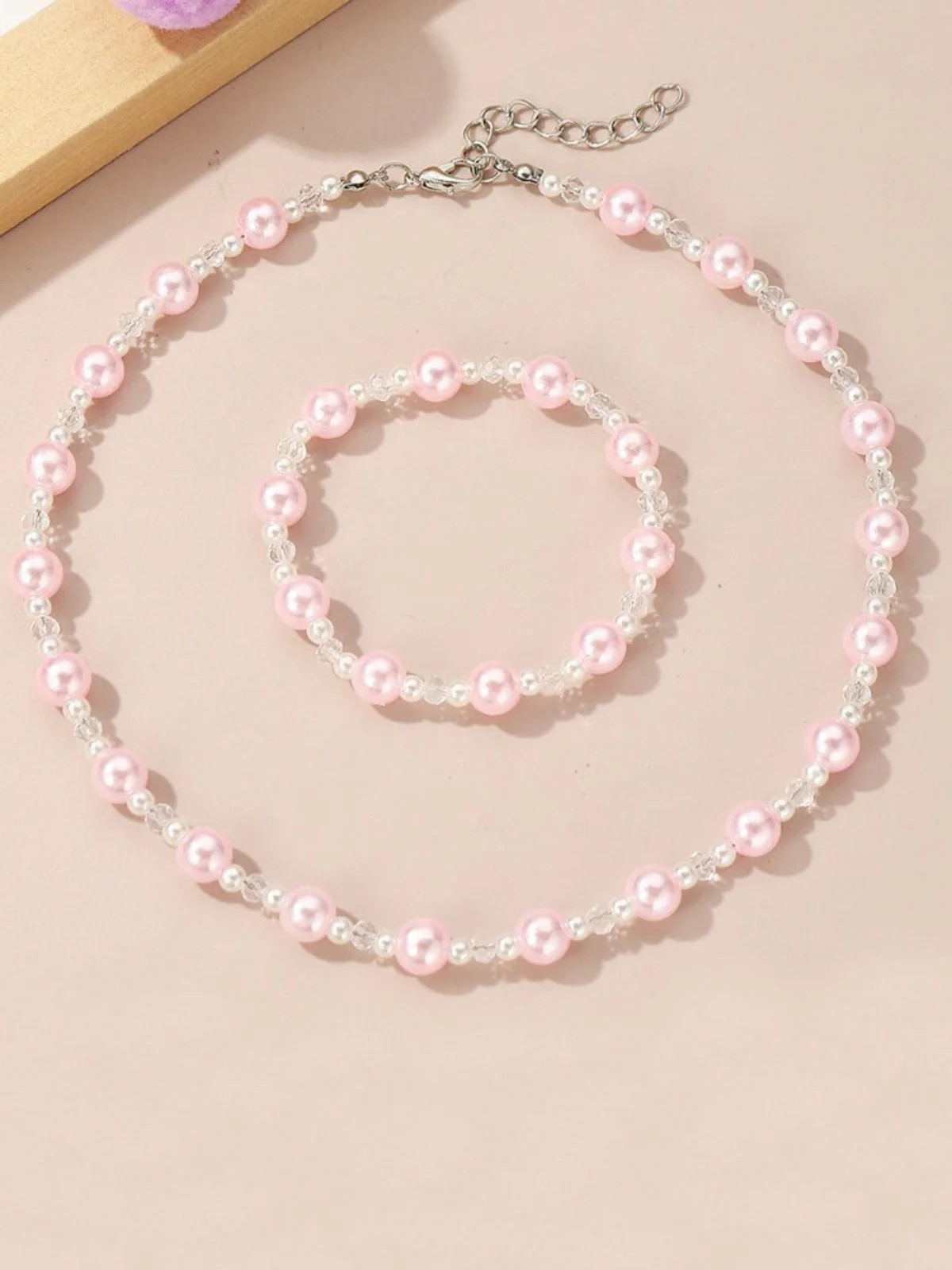 Blushing Treasures Pearl Jewelry Set | Mia Belle Girls